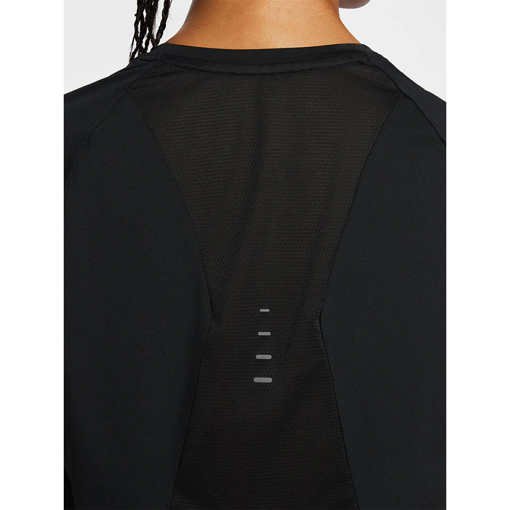 NIKE Swift Women's Running T-Shirt - Black - L (ASIAN SIZE)