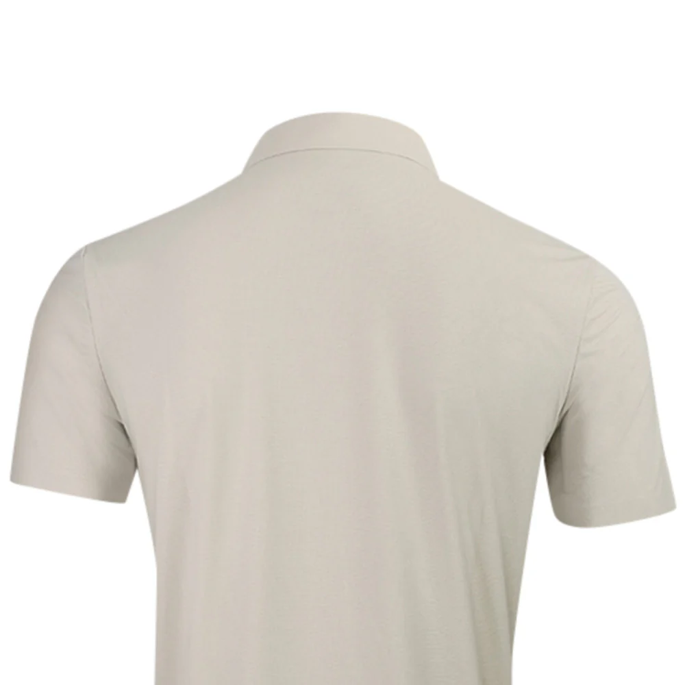9NINE N25GOPOM06 Men's Golf Polo Shirt - Beige - 2XL (US SIZE)