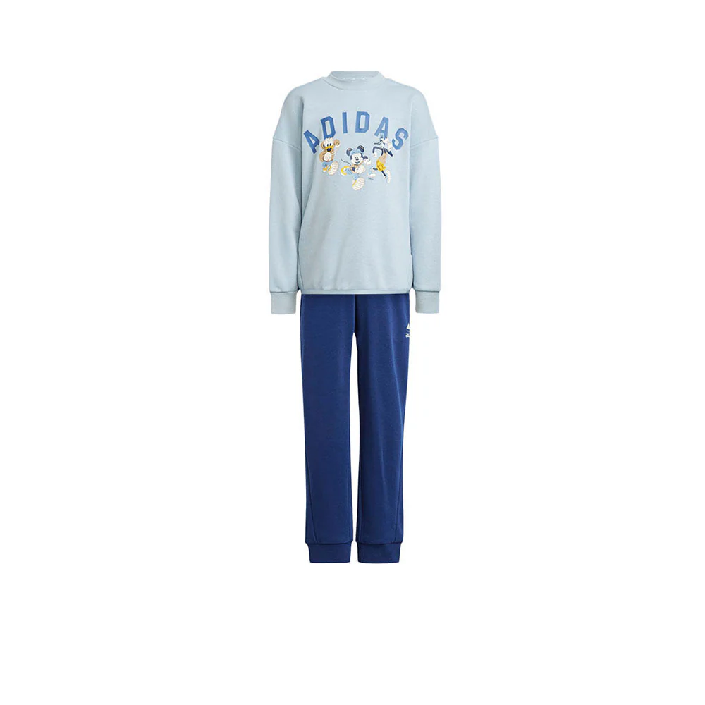 ADIDAS x Disney Mickey Mouse Sweatshirt Joggers Kids Set - Blue - 110 CM