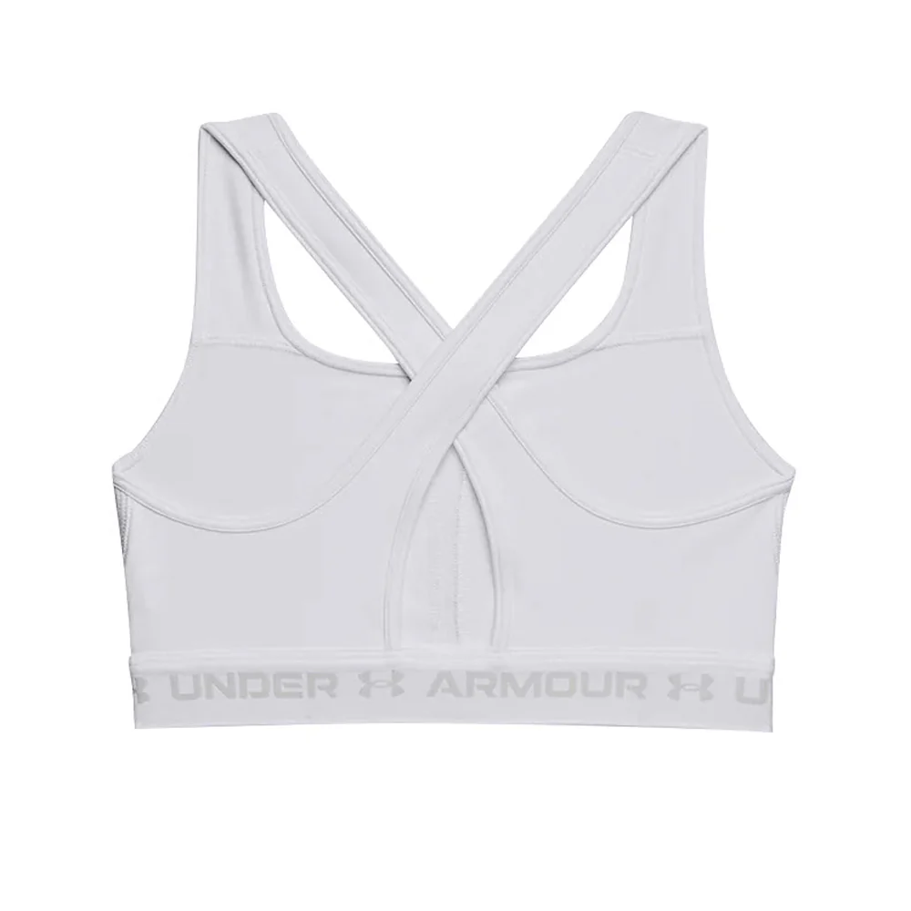 Женский спортивный топ Under Armour Mid Crossback — цвет белый, размер L (американский размер)
