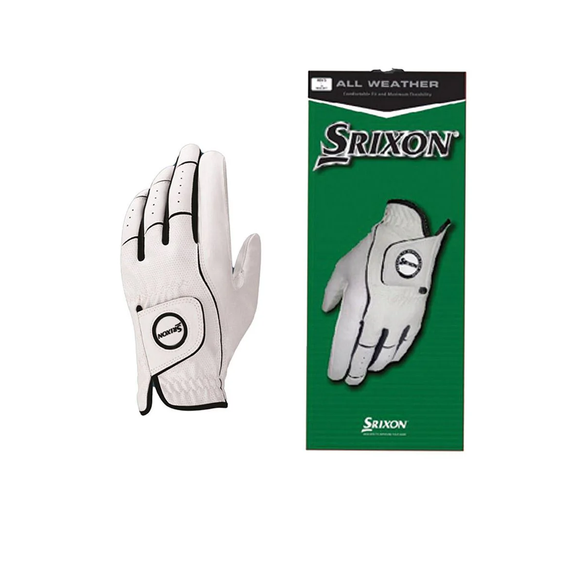 SRIXON All Weather Men's Golf Gloves - White - L
