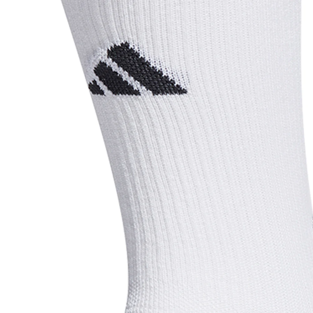 ADIDAS Football GRIP Knitted Crew Cushioned Performance Men's Football Socks - White - L (UK SIZE)