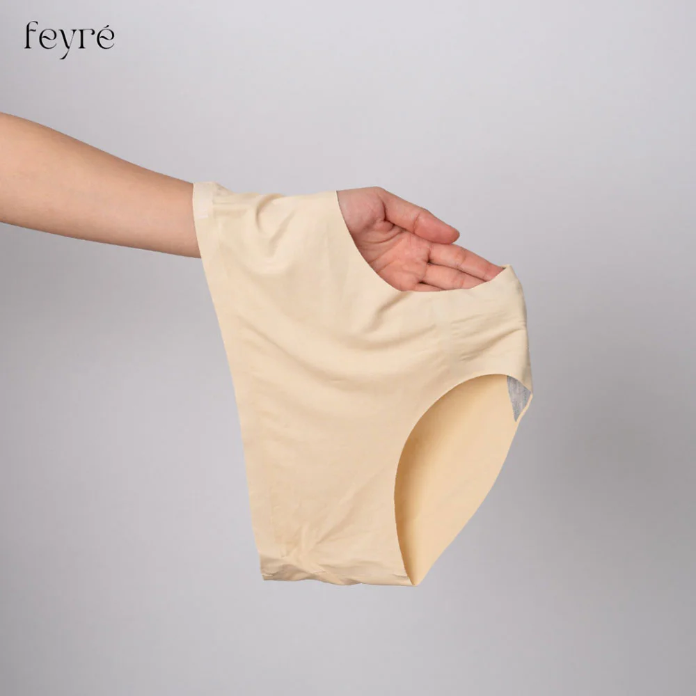 Feyre Seamless Panties Beige 1pc - #Size L