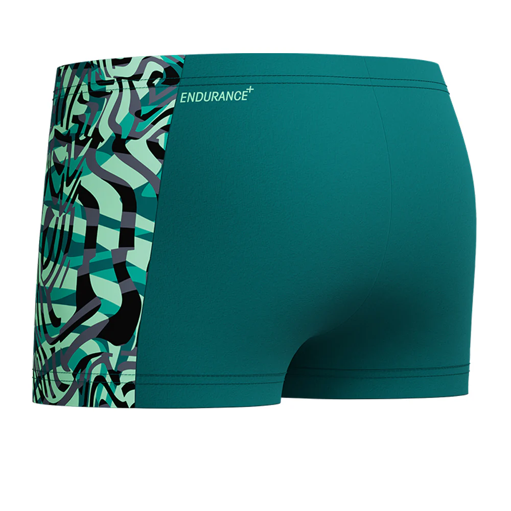 SPEEDO Panel Aquashort Boys Swim Shorts - Green - 11-12 YEARS