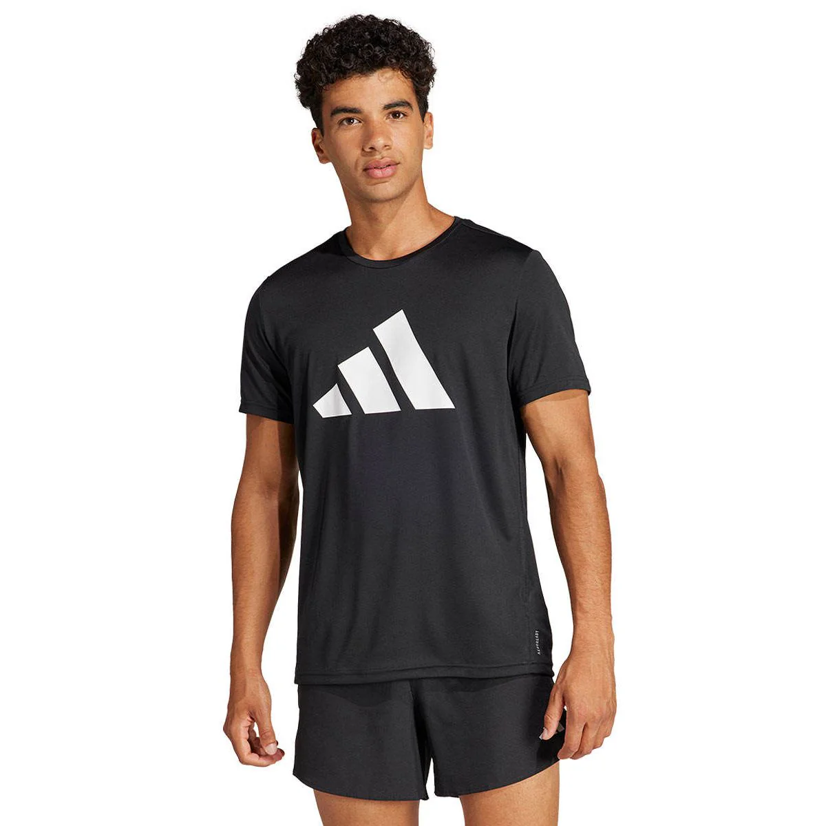 ADIDAS Run It Men's Running T-Shirt - Black - 2XL (ASIAN SIZE)