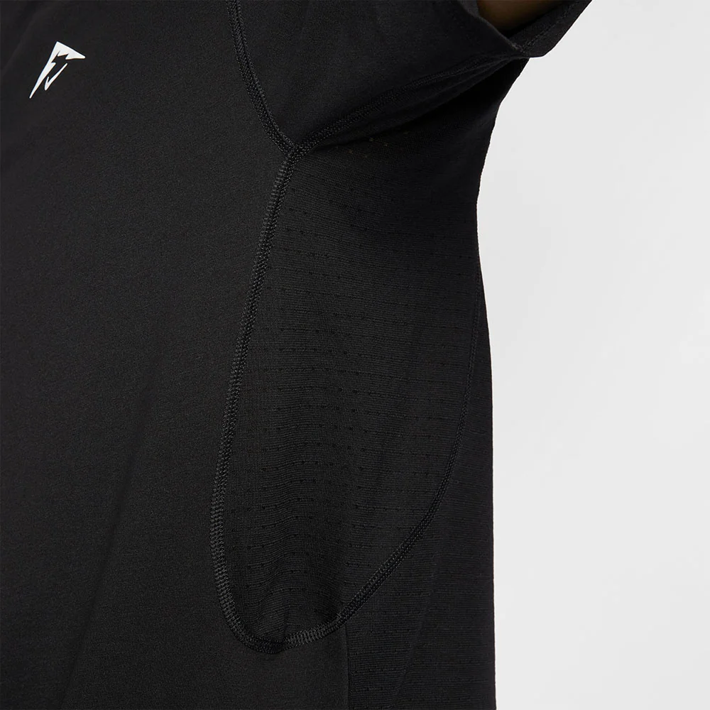 NIKE Trail Solar Chase Men's Running T-Shirt - Black - 2XL (US SIZE)