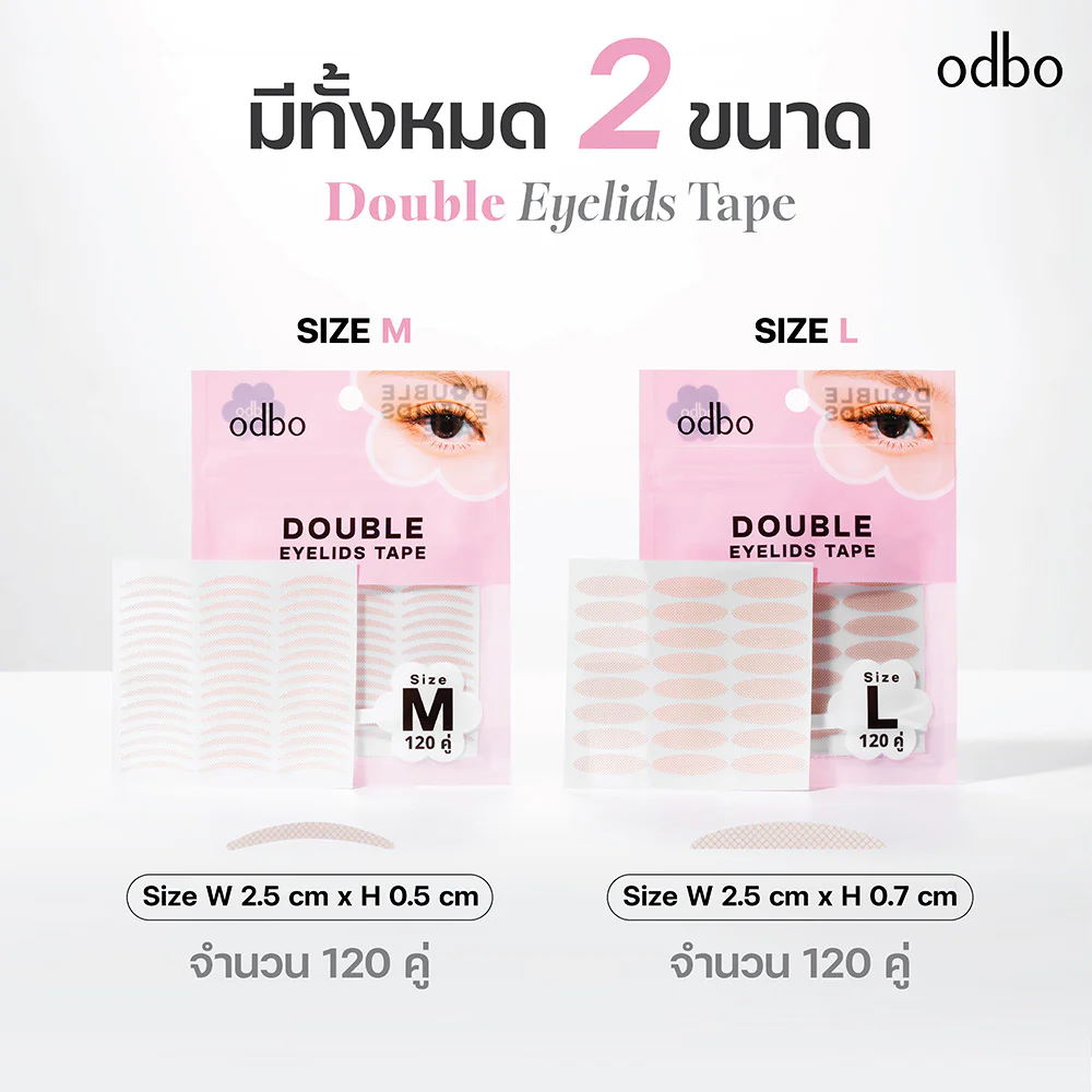 Odbo Double Eyelids Tape 120pairs OD847 — Size L
