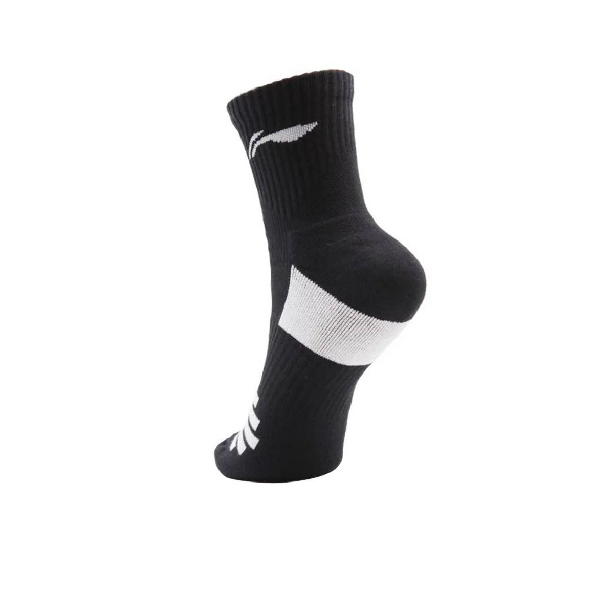 LI-NING AWLR234-4 Unisex Badminton Socks - Black - ONE SIZE