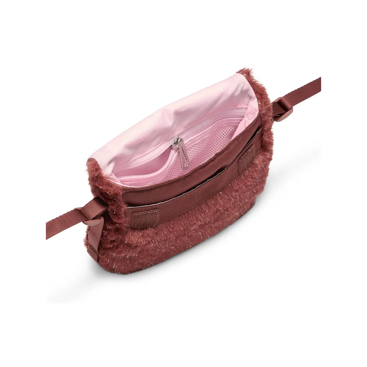 NIKE Faux Fur Girls Crossbody Bag