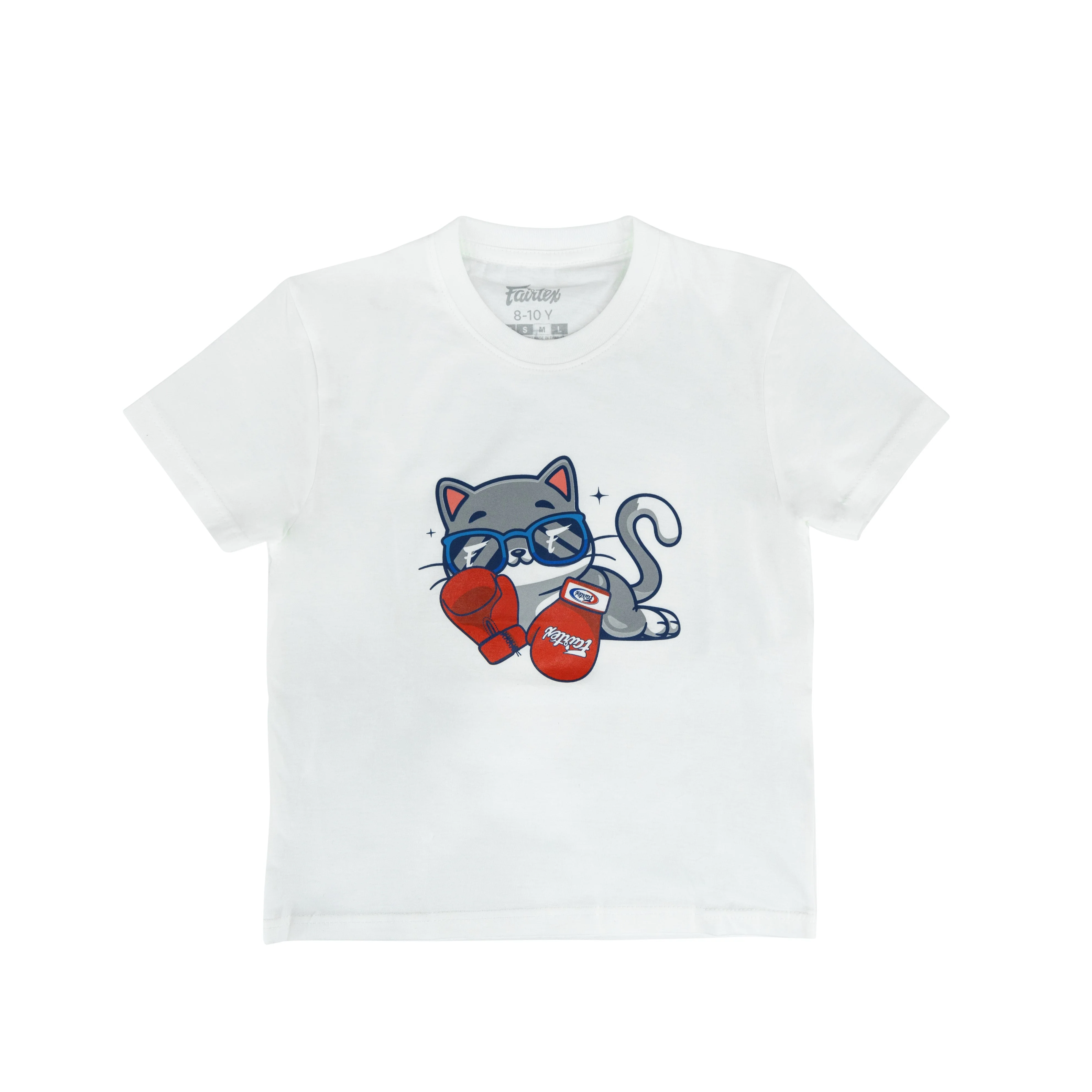 Fairtex Kids T-Shirts - TSTK11 - White - White - 10-12 yrs