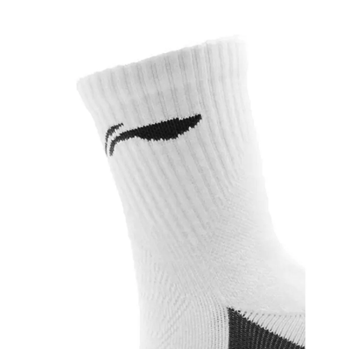 LI-NING AWLR234-3 Unisex Badminton Socks - White - ONE SIZE