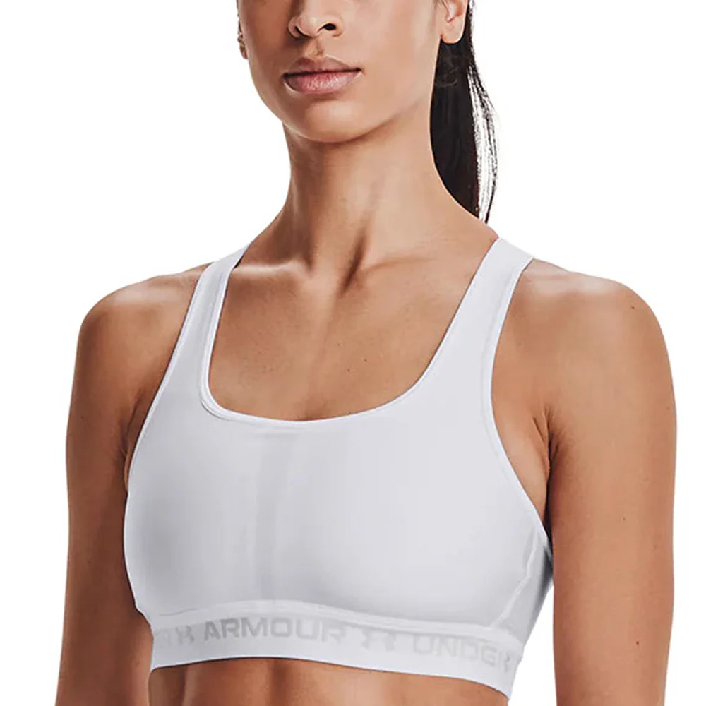 Женский спортивный топ Under Armour Mid Crossback — цвет белый, размер L (американский размер)