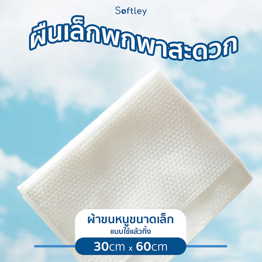 SOFTLEY Small Disposable Towel 1pc [30cm x 60cm]