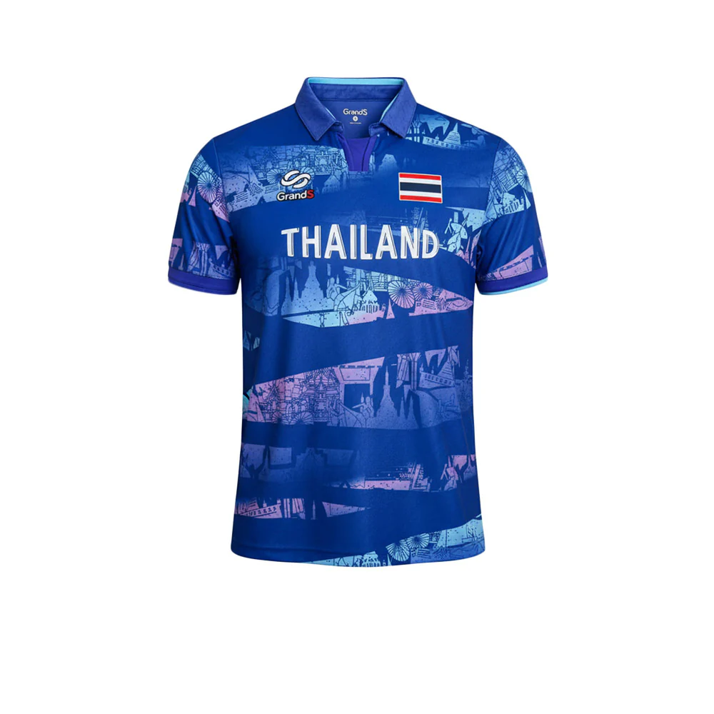 Мужское поло Grand Sport Thai National Team Sea Games 2025 E-Sports — цвет синий, размер 2XL (азиатский размер)