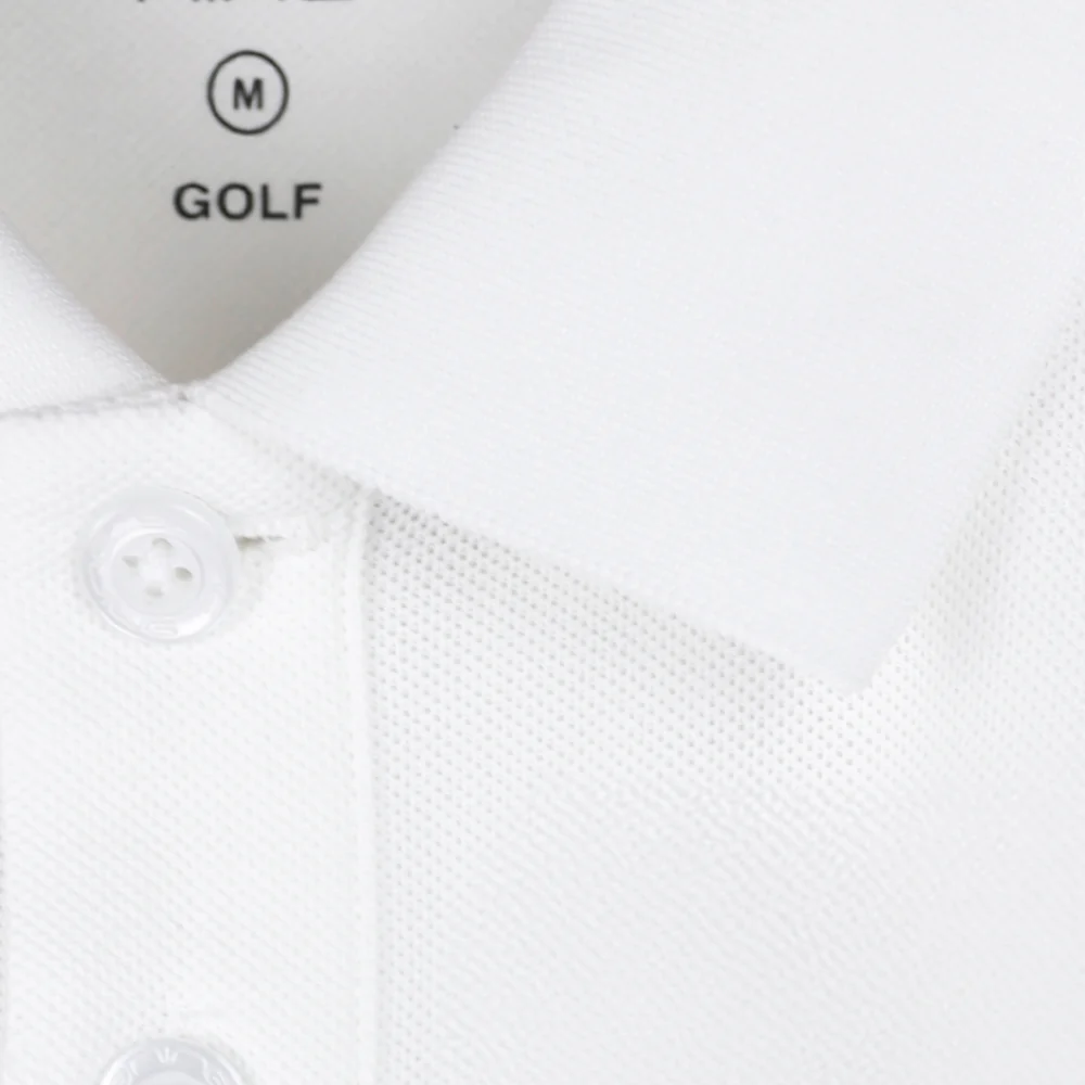 Мужское поло для гольфа 9NINE Black Label — цвет белый, размер 2XL (американский размер)