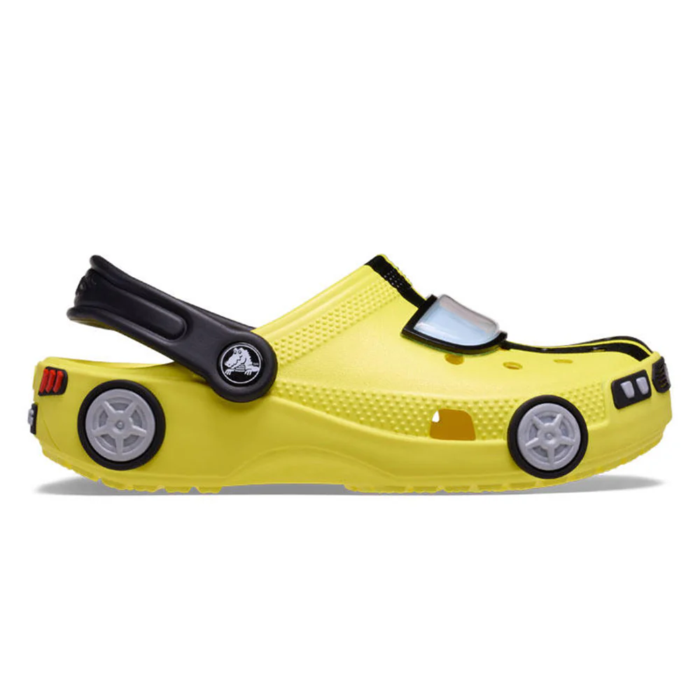 CROCS Classic IAM Race Car Clog Toddler Kids Lifestyle Shoes - Yellow - US C10