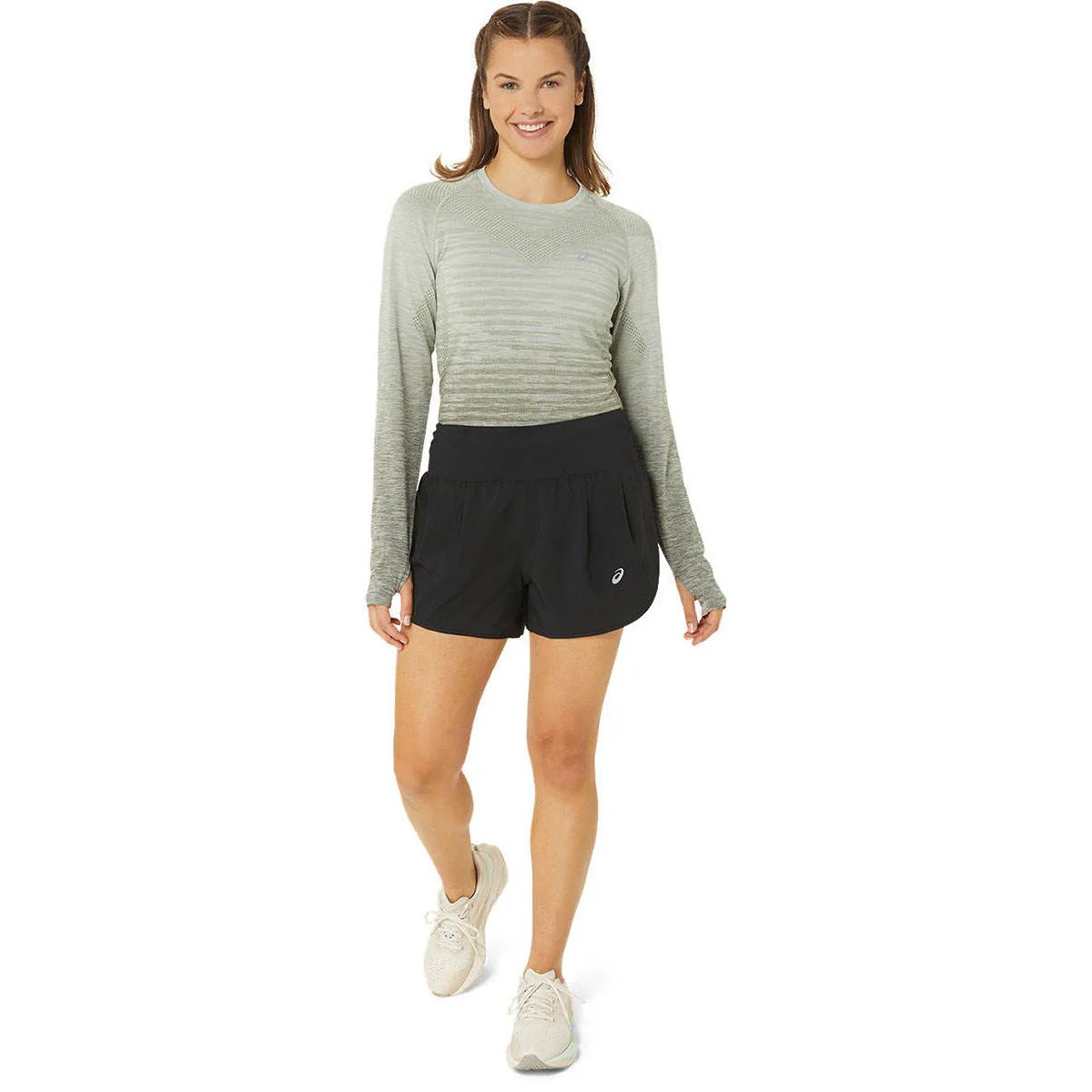 ASICS Road 3.5In Women's Running Shorts - Black - L (US SIZE)