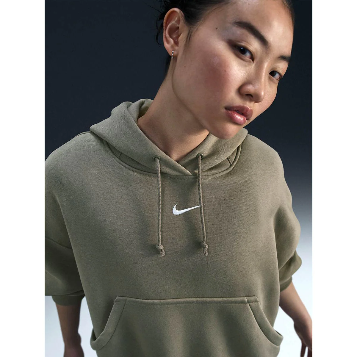 NIKE Sportswear Phoenix Fleece Women's Hoodie - Green - L (ASIAN SIZE)