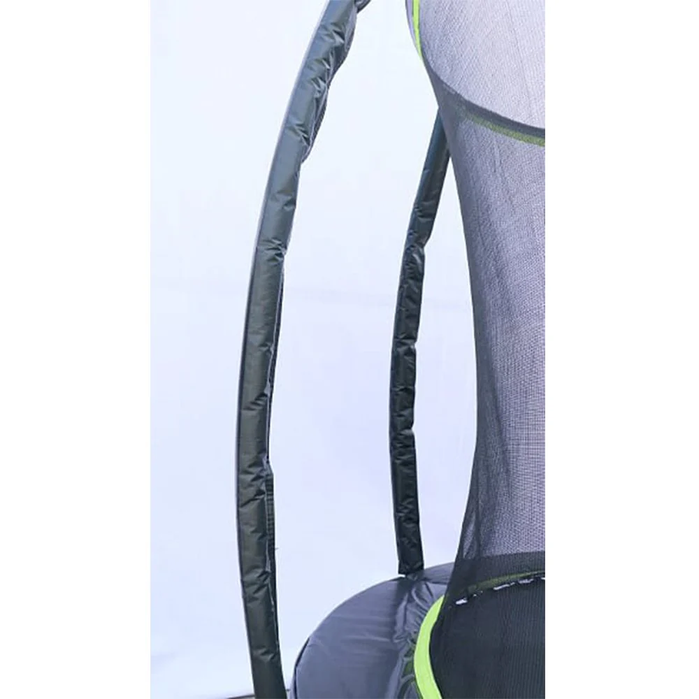 Smartplayonly แทรมโพลีนที่กระโดด รุ่นซุปเปอร์พรีเมียม ทรงวงรี ขนาด 7x10 ฟุต แถมฟรีแป้นบาส สีเขียว - Green - One Size