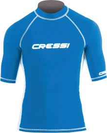 CRESSI Rash Guard Man Short Sleeve Blue - Blue - 3XL