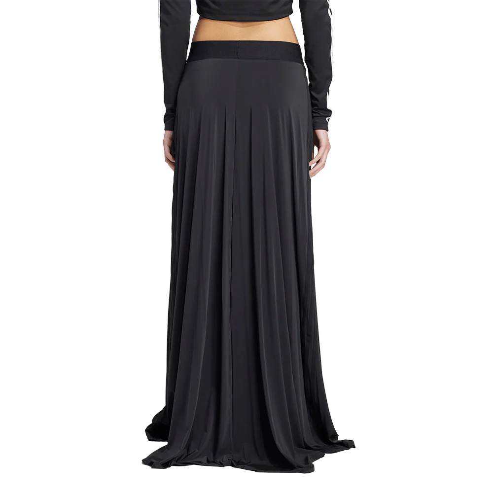 ADIDAS ORIGINALS Adicolor Sheer 3-Stripes Long Women's Skirt - Black - 2XS (ASIAN SIZE)