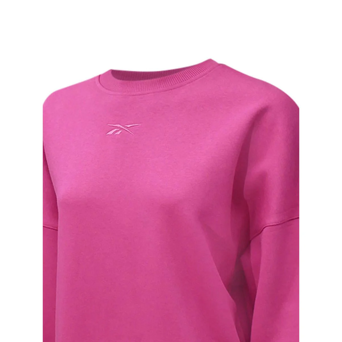 REEBOK Lux Oversized Crew Women's Sweatshirt - Pink - L (ASIAN SIZE)