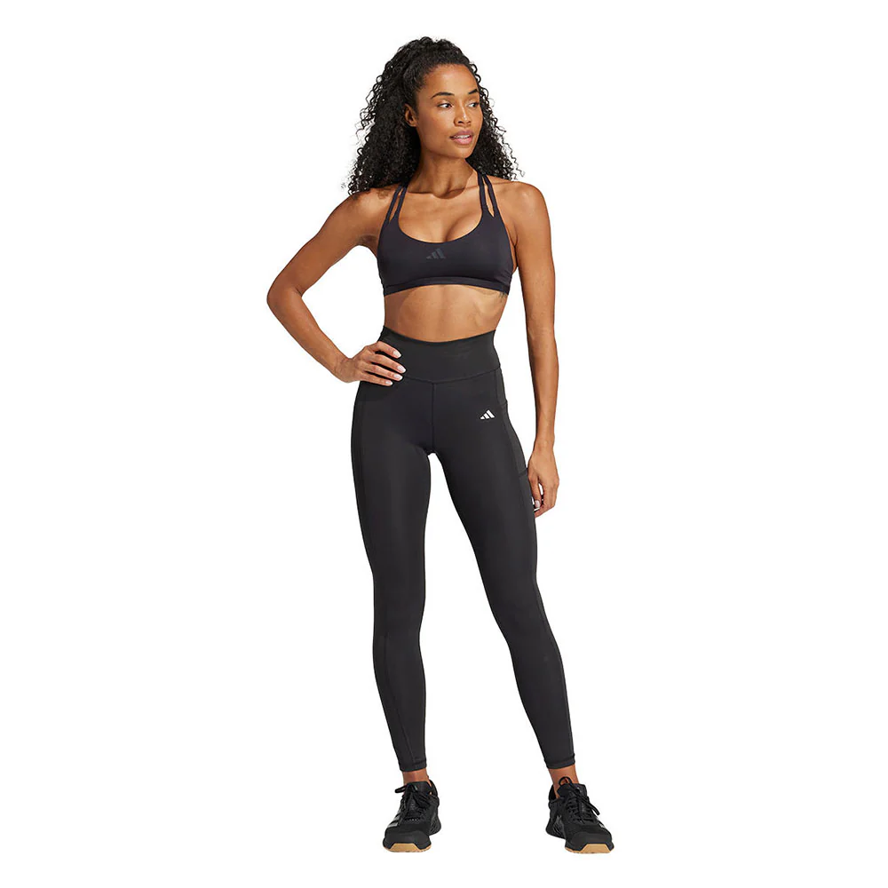 ADIDAS Aeroimpact Luxe Training Light-Support Women's Sports Bra - Black - 2XL AA-B