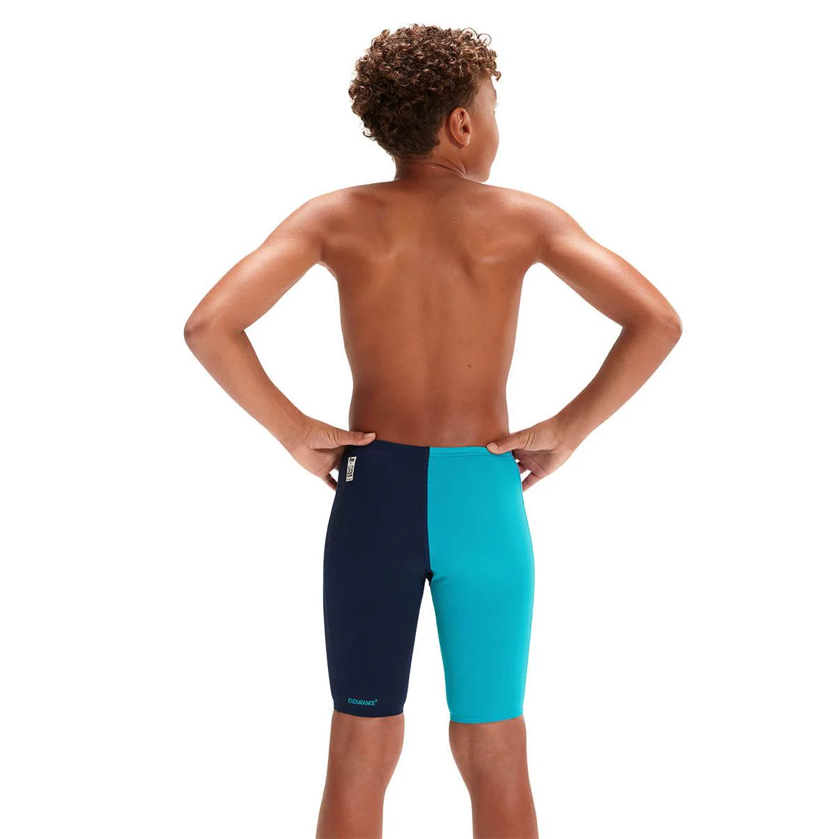 SPEEDO Fastskin Endurance+ High Waisted Jammer Boys Swim Shorts - Blue - US 24