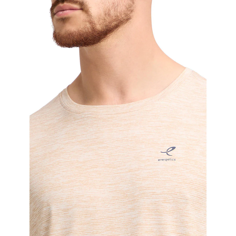 Мужская тренировочная футболка Energetics Telly — цвет кремовый, размер 2XL (EU SIZE)