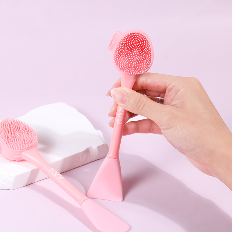 KVY Facial Cleansing Brush & Mask Applicator Fan Shape