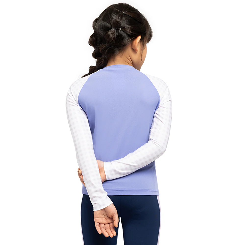 SPEEDO Splash & Learn 2.0 Long Sleeve Girls Rashguard - Purple - 11-12 YEARS