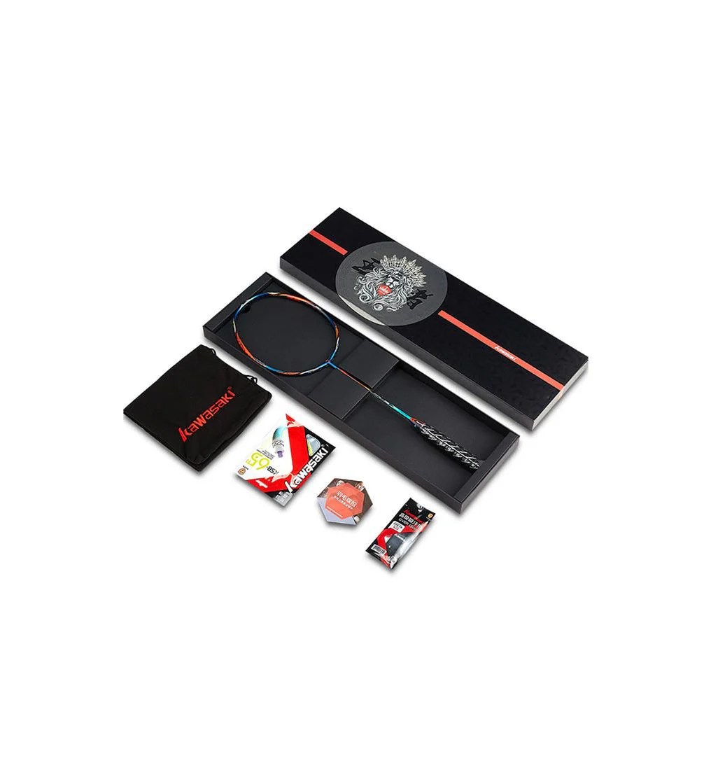 KAWASAKI King K9 Badminton Racket - Red - ONE SIZE