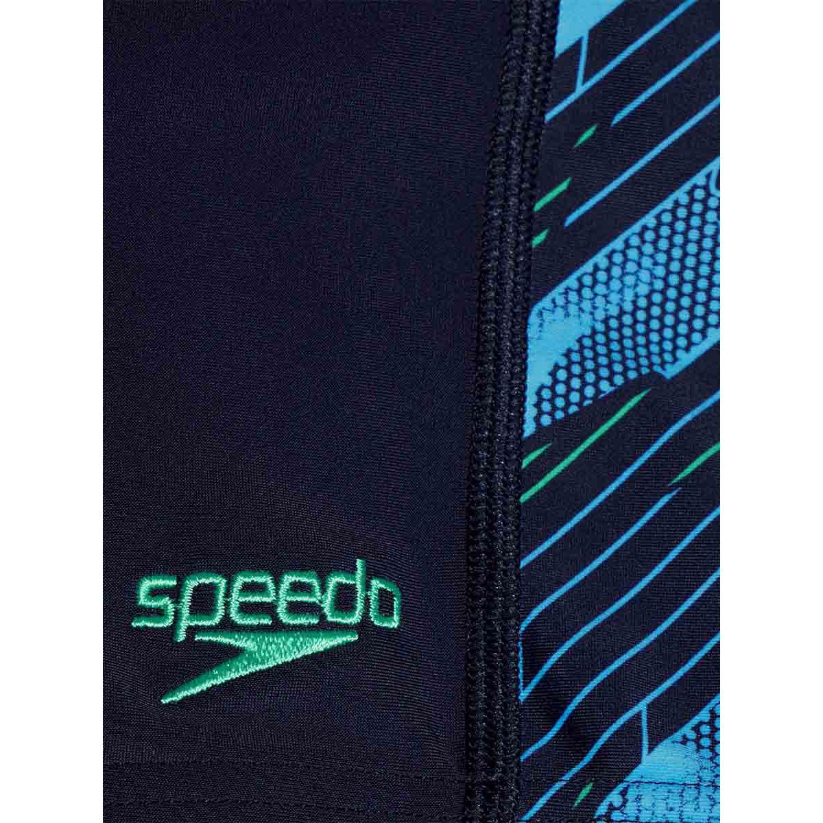 SPEEDO Hyperboom Panel Aquashort Boys Swim Shorts - Blue - 11-12 YEARS