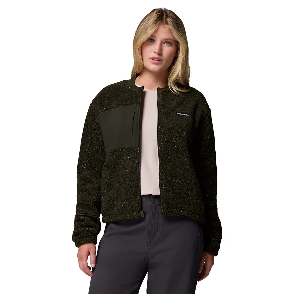 COLUMBIA Stellar Path™ Fleece Bomber Full Zip Women's Jacket - Green - 2XL (US SIZE)