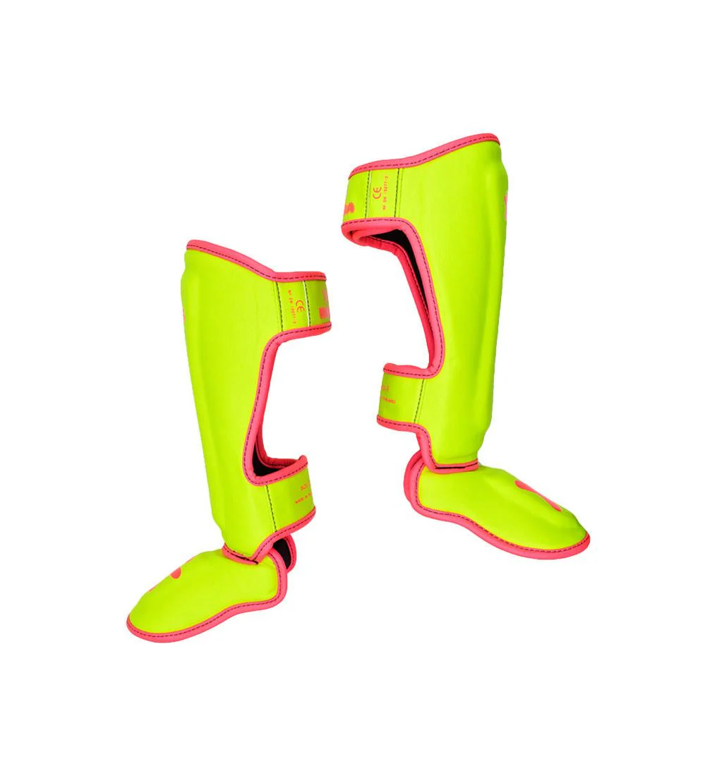 MAZSA Puj SEX1204900 Kids Boxing Shin Guards - Yellow - L
