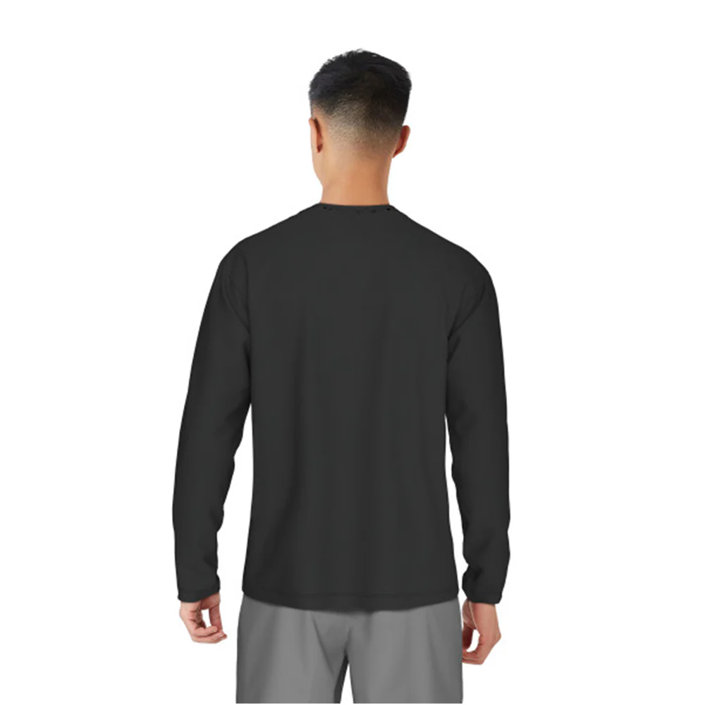 NIKE Hydroguard Long-Sleeve Men's Swim Shirt - Black - L (US SIZE)
