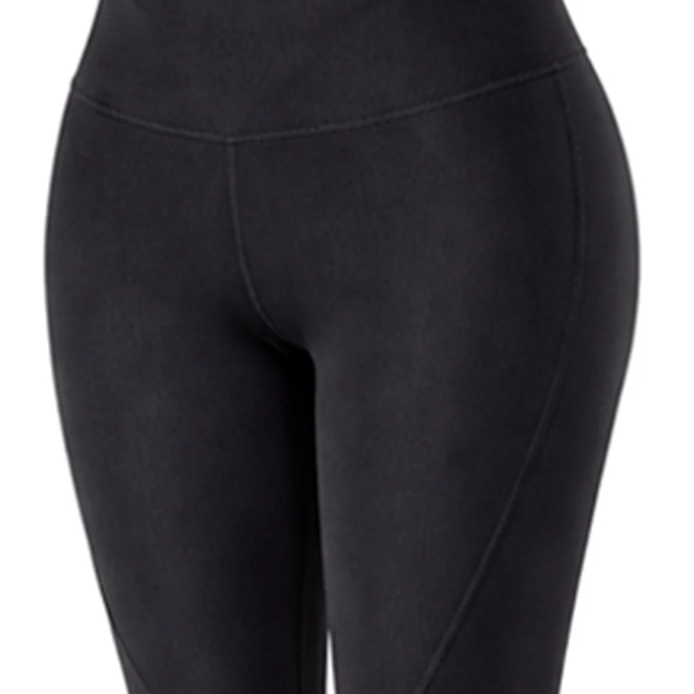 REEBOK High Rise Full Length Printed Women's Running Leggings - Black - L (US SIZE)