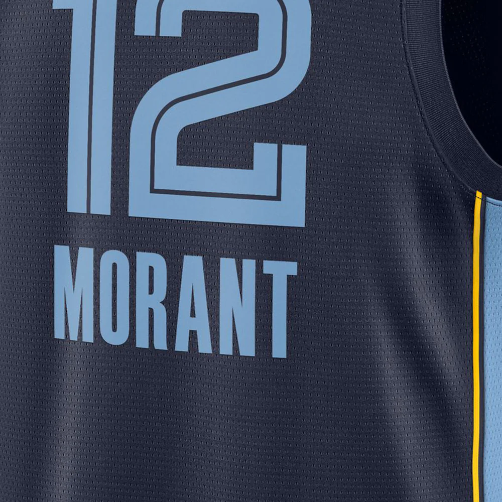NIKE Men's Ja Morant Memphis Grizzlies Icon Edition 2022/23 Basketball Jersey - Black - 2XL (US SIZE)