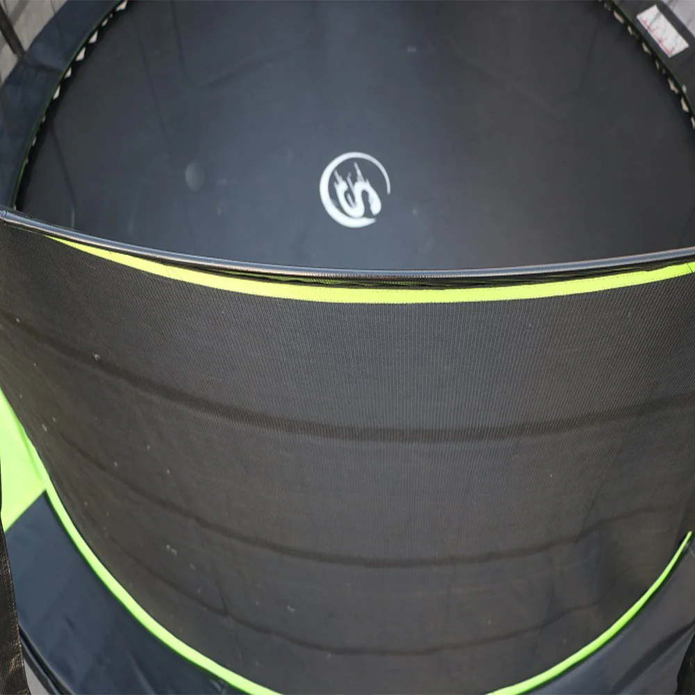 Smartplayonly แทรมโพลีนที่กระโดด ซุปเปอร์พรีเมียม ขนาด 8 ฟุต แถมฟรีแป้นบาส สีเขียว - Green - One Size