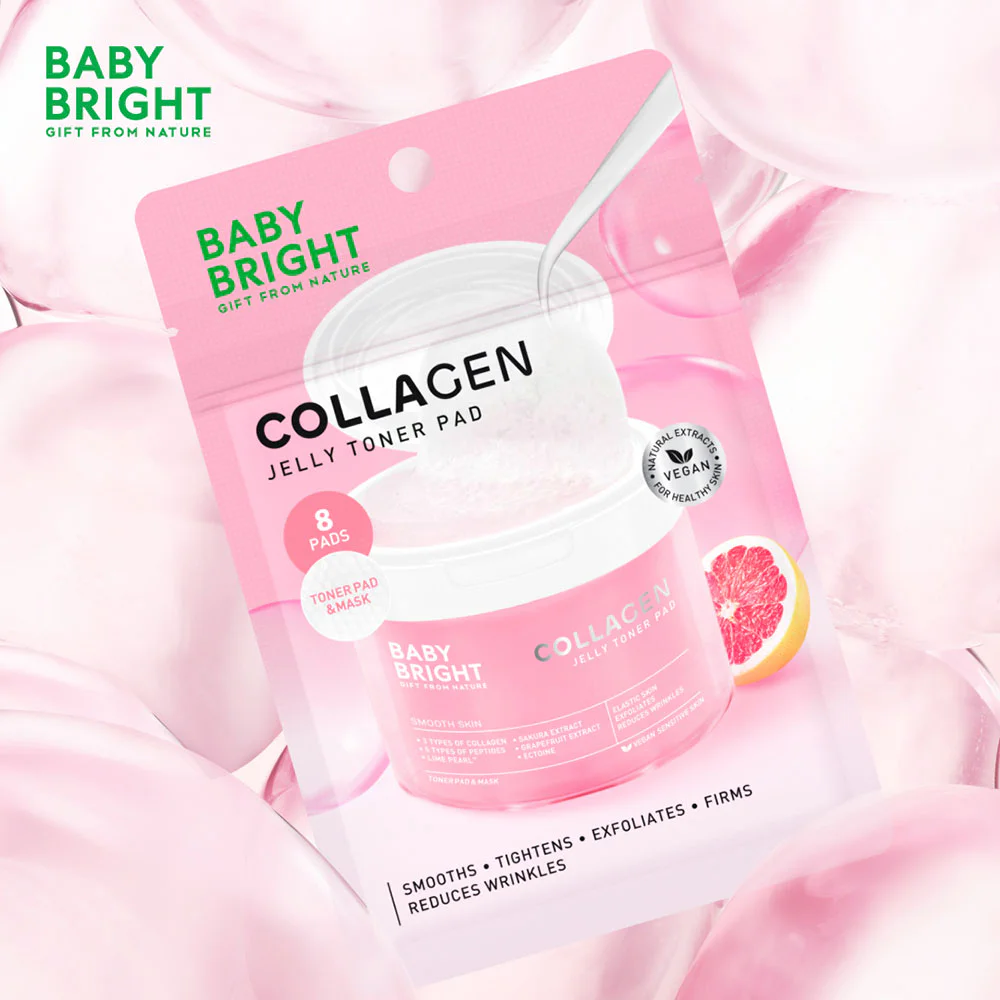 Baby Bright Collagen Jelly Toner Pad 8 Pads