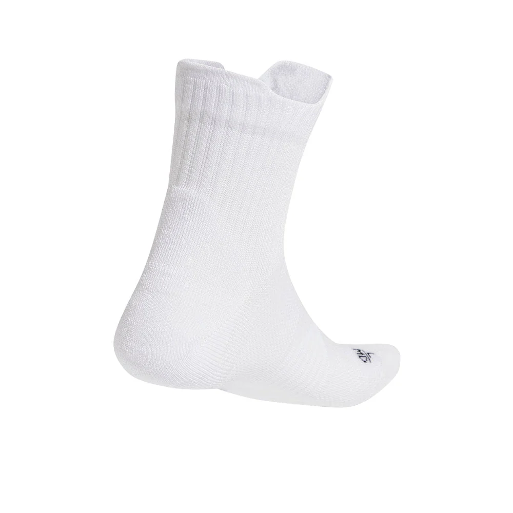 ADIDAS Run x Cushioned Unisex Running Socks - White - L (US SIZE)