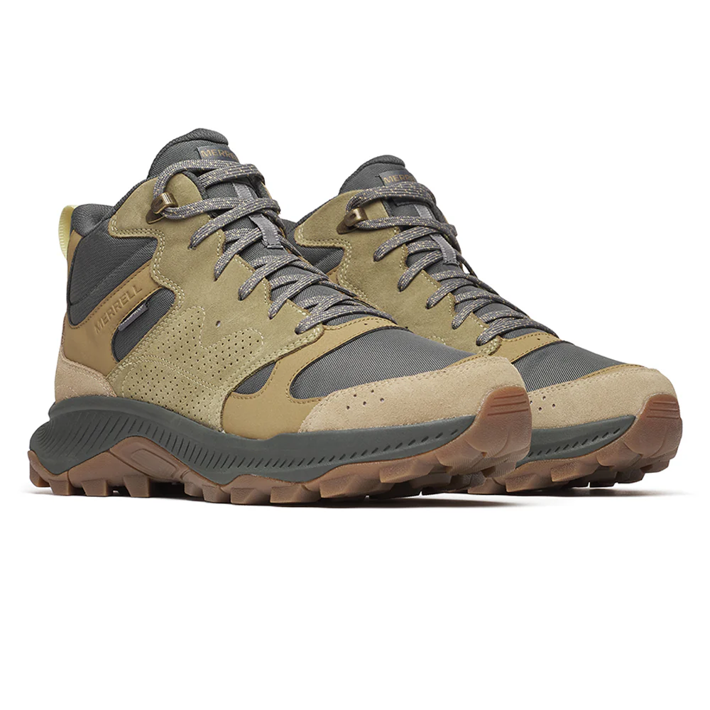 MERRELL Tempo Sol Mid Waterproof Men's Hiking Shoes - Brown - US 10