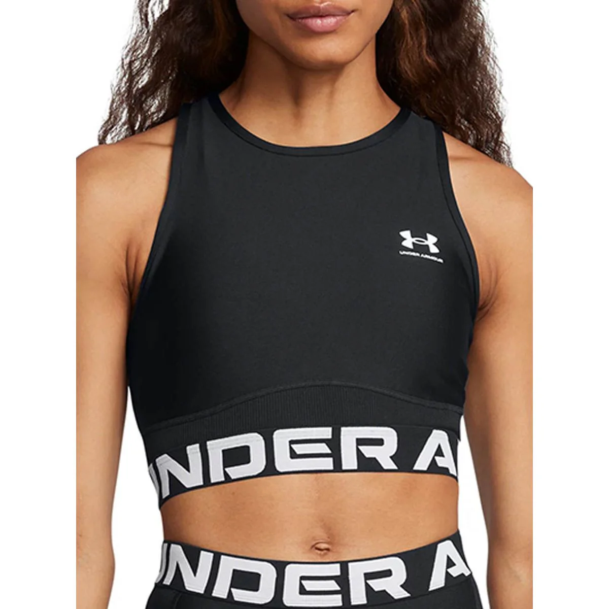 UNDER ARMOUR HeatGear® Rib Women's Training Tank - Black - L (US SIZE)