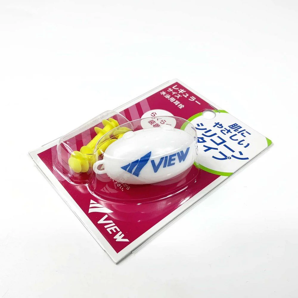 VIEW ยางอุดหูสำหรับผู้ใหญ่ รุ่น EP405 ป้องกันน้ำเข้าหู สำหรับกีฬาทางน้ำ ว่ายน้ำ - Yellow - One Size