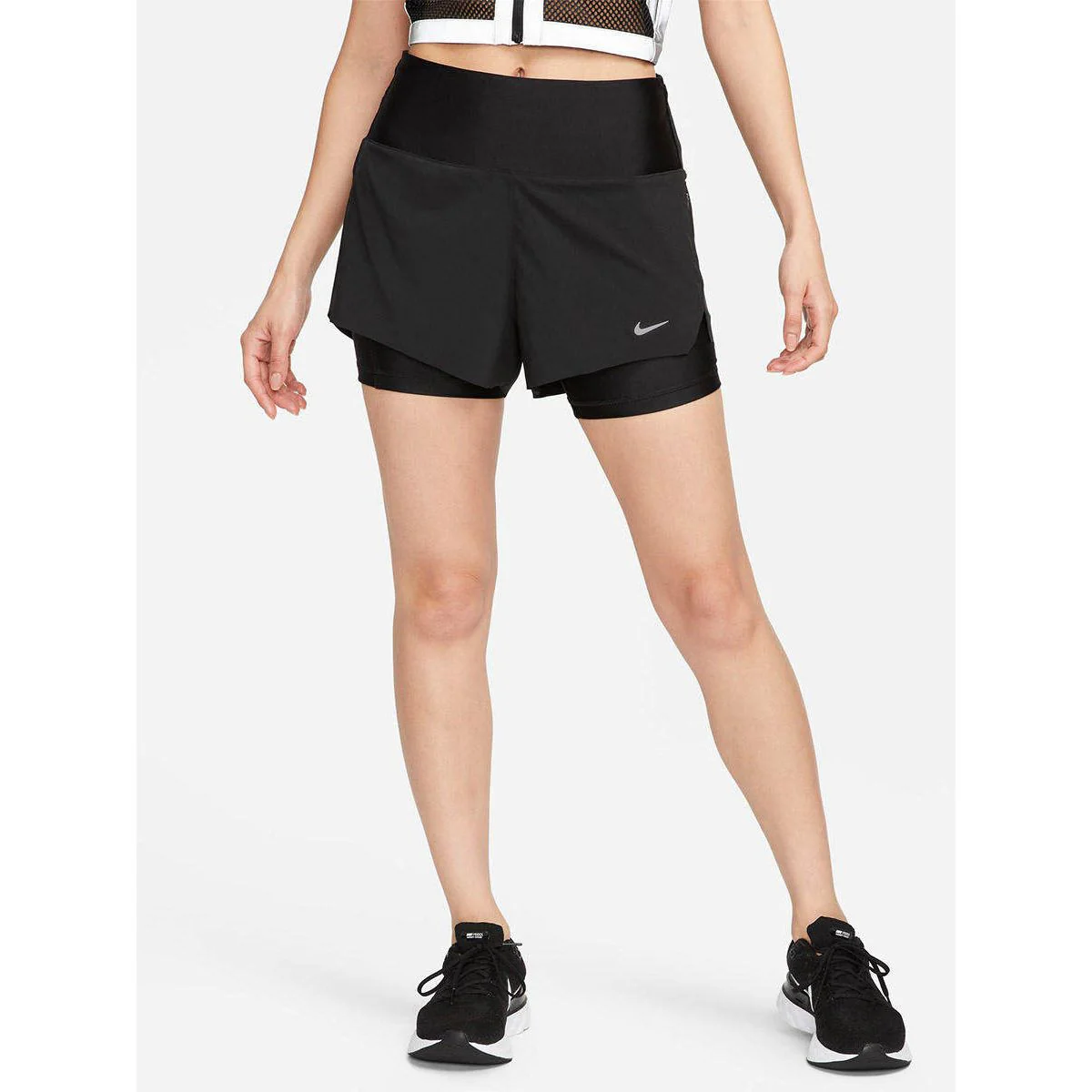 NIKE Dri-FIT Swift Women's Running Shorts - Black - L (ASIAN SIZE)