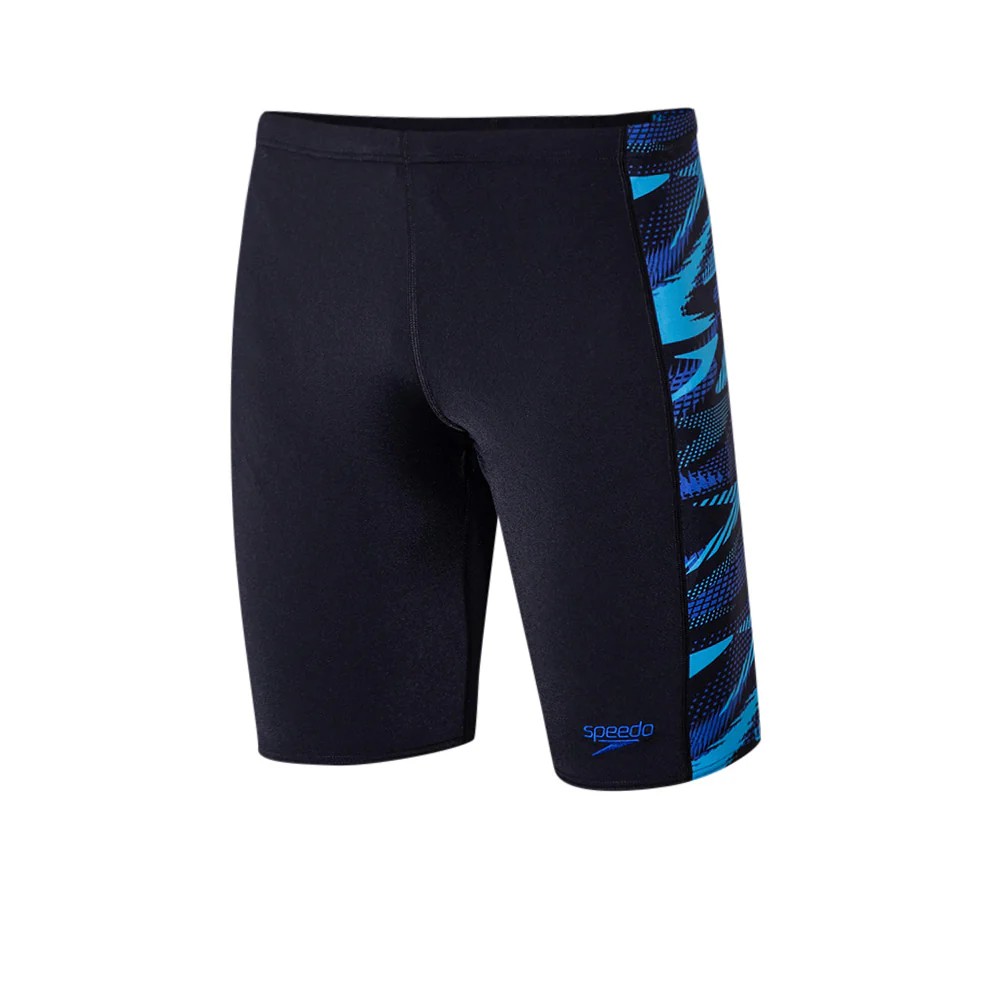 SPEEDO HyperBoom Panel Jammer Men's Swim Shorts - Black - 32 INCHES