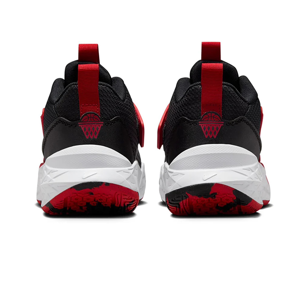 NIKE Team Hustle D 12 Kids Basketball Shoes - Black - 4 Y