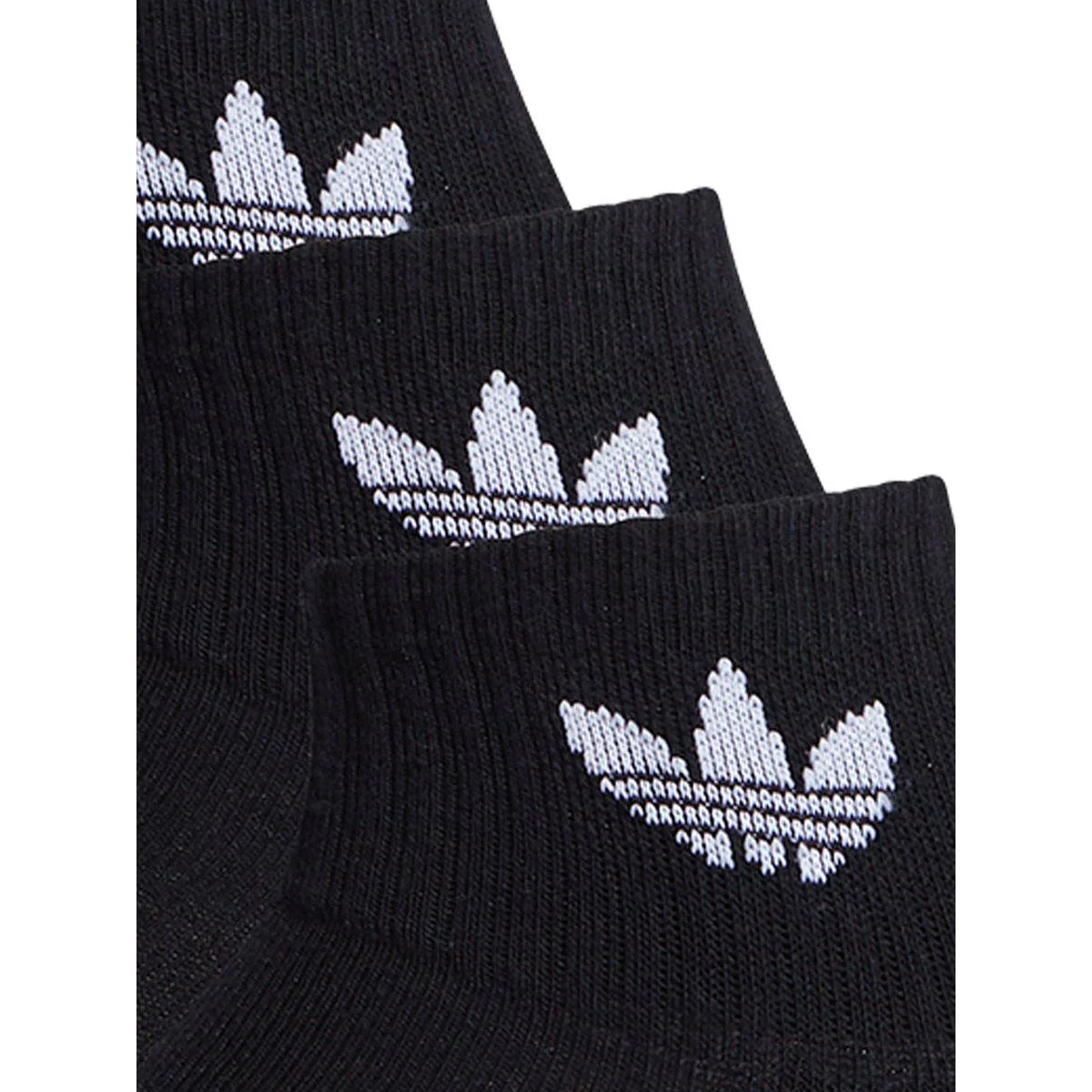 ADIDAS ORIGINALS Mid Crew Unisex Socks (3 Pairs) - Black - L (US SIZE)