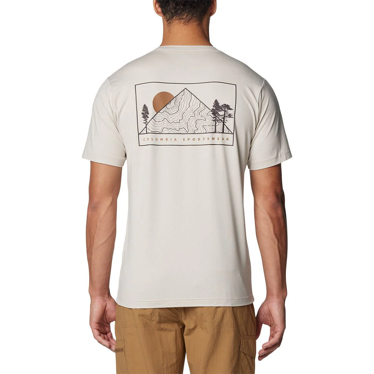 COLUMBIA Kwick Hike™ Back Graphic Men's T-Shirt - Beige - 2XL (US SIZE)
