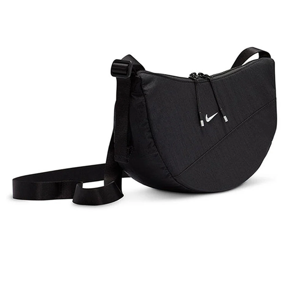 NIKE Aura Crescent Unisex Crossbody Bag - Black - ONE SIZE
